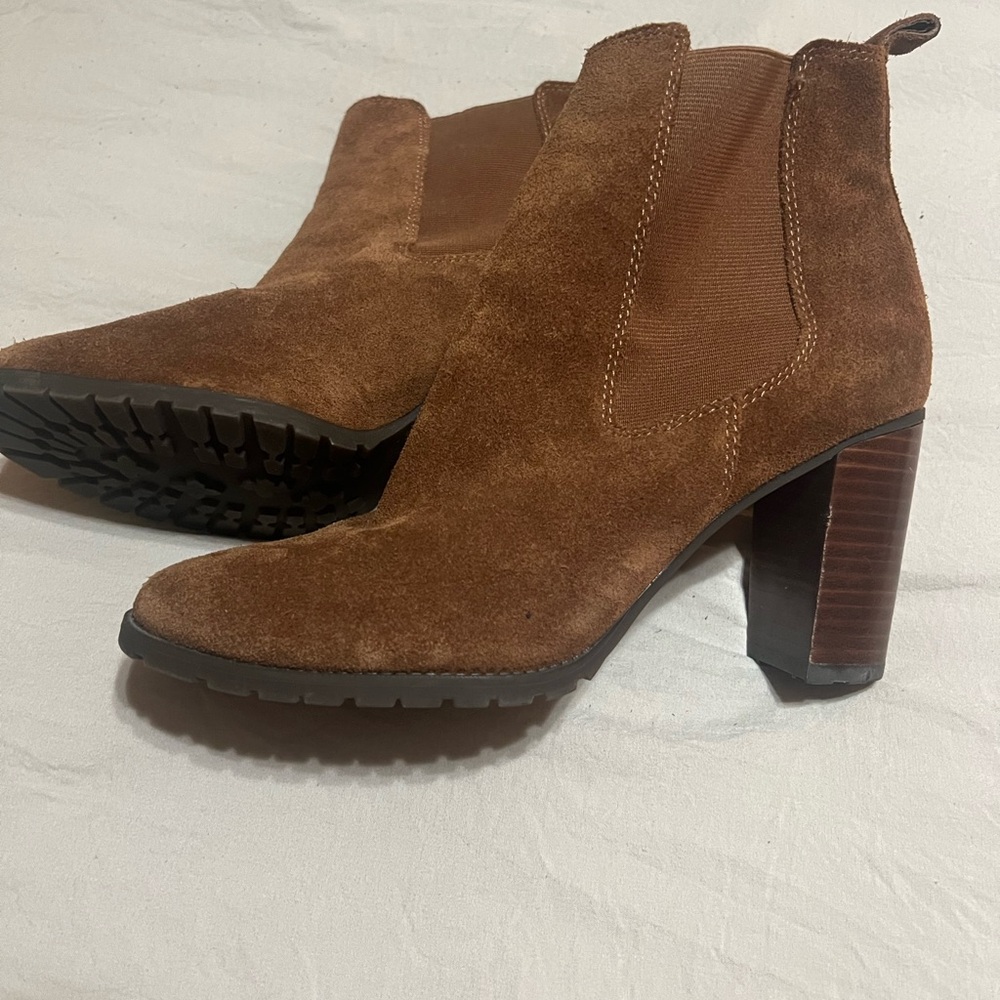 ANTONIO MELANI Brown Suede Heeled Boots